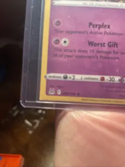Mimikyu Pokemon card with a error. The bottom left corner is uncut end. - Image 4