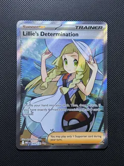 Pokemon Cards Lillie's Determination 169/132 Mega Evolution Ultra Rare NM - Image 1