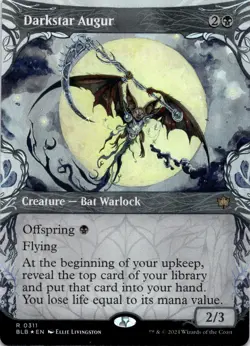 Darkstar Augur FOIL SHOWCASE Bloomburrow Magic MTG NM - Image 1