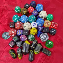 Lot of 40 - Magic the Gathering Bundle Oversized Mtg RPG Assorted Dice - Image 1
