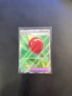 Pokemon TCG Air Balloon Full Art Trainer Card 166/132 Near Mint/Mint - Image 1