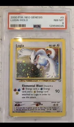 Lugia 2000 Pokemon Neo Genesis #9 Holo PSA 8 - Image 1