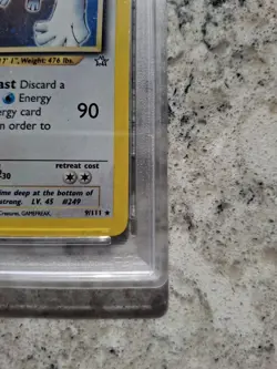 Lugia 2000 Pokemon Neo Genesis #9 Holo PSA 8 - Image 3