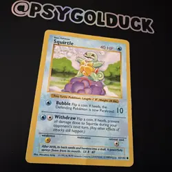 Pokemon Vintage Shadowless Squirtle 063/102 Base Set - Image 2