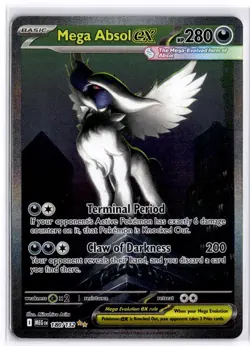 2025 Pokemon Mega Evolution #180/132 Mega Absol ex Special Illustration Rare - Image 1