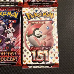 Pokemon TCG 151 Destined Rivals Booster Pack Bundle Factory Sealed (4 Packs) - Image 5