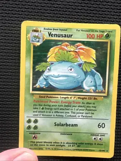 Venusaur - Base Set - Holo Unlimited Rare Card 15/102 - DMG - Pokemon TCG - Image 2