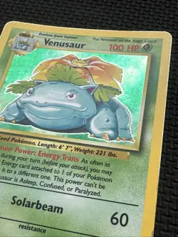 Venusaur - Base Set - Holo Unlimited Rare Card 15/102 - DMG - Pokemon TCG - Image 5