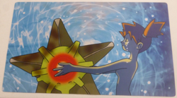 Banned MIsty Artwork Playmat Gaming Mat TCG CCG Pokemon Starmie New - Image 1