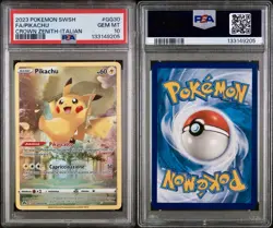 POKEMON PSA 10 PIKACHU FULL ART GG30/GG70 ZENIT REGALE ITALIANO 2023 POP 27!🌍 - Image 3