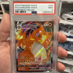 2020 POKEMON SWORD & SHIELD DARKNESS ABLAZE #020 FULL ART/CHARIZARD VMAX PSA 9 - Image 2