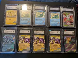 Pokemon Pikachu #214 2024 Illustration Contest CGC 10 + 9 Others CGC Lot - Image 1