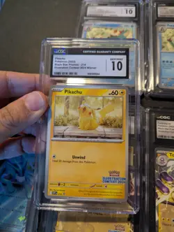 Pokemon Pikachu #214 2024 Illustration Contest CGC 10 + 9 Others CGC Lot - Image 2