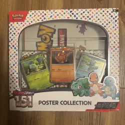 Nintendo Pokemon TCG Scarlet & Violet - 151 Poster Collection Box - 3 Packs 820650853166 - Image 1