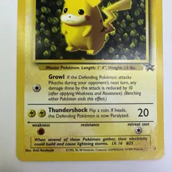 Pokemon Vintage Ivy Pikachu #1 WotC Black Star League Promo 1999 - Image 3