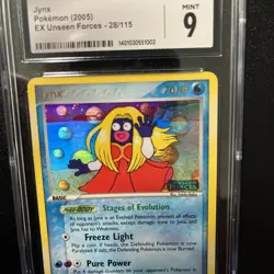 2005 Pokemon Jynx Reverse Holo EX Unseen Forces 28/115 - CGC Mint 9 MINT - Image 2