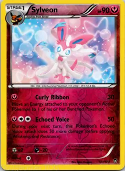 Sylveon 72/111 Rare Furious Fists Pokemon Reverse Holo NM - Image 1