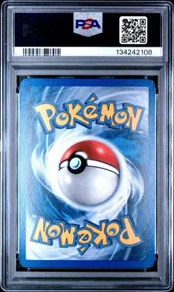2005 POKEMON EX UNSEEN FORCES #40 LANTURN-REVERSE FOIL PSA 8 - Image 2