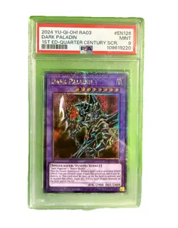 2024 Konami Yu-Gi-Oh! Dark Paladin Secret Rare PSA 9 1st Ed RA03-EN126 - Image 1