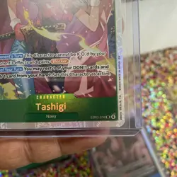 One Piece TCG - Tashigi PRERELEASE ENGLISH EB03-018 HEROINES SR - Near Mint - Image 4