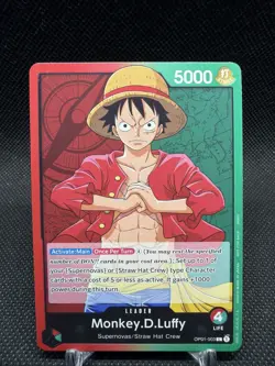 Monkey D. Luffy - OP01-003 Leader Post Errata - Demo Deck - One Piece English - Image 2