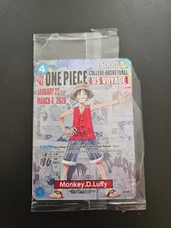 Monkey.D.Luffy (055) (College Basketball US Voyage) P-055 One Piece Promotion... - Image 1