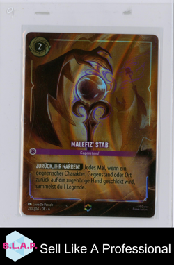 MALEFIZ STAB GEGENSTAND DISNEY LORCANA 210/204 DE 6 2024 GERMAN ENTCHANTED - Image 1