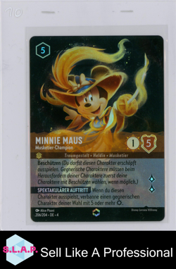 MINNIE MAUS MUSKETIER-CHAMPION DISNEY LORCANA 206/204 DE 4 2024 GER ENTCHANTED - Image 1
