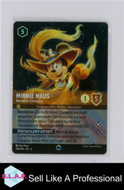 MINNIE MAUS MUSKETIER-CHAMPION DISNEY LORCANA 206/204 DE 4 2024 GER ENTCHANTED - Image 1