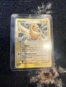 Pokemon Pikachu Black Star Promo 2003 Holo Rare Card Nintendo Old School - Image 1