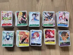 ONE PIECE TCG Japanese 1000 CARD C/UC/RARES BULK LOT across OP01 to OP09 - Image 1