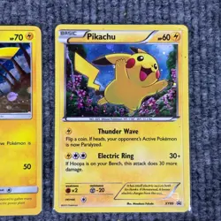 Lt. Surge's Raichu #28 & Pikachu #SM81 & Pikachu #XY89 Pokemon Promo Card Lot - Image 4