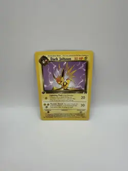 Dark Jolteon 38/82 1st Edition Team Rocket Pokemon Card LP - Image 1