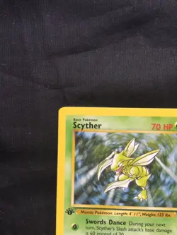Pokemon Cards: 1st Edition Jungle Rare: Scyther 26/64 - Image 2
