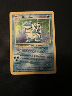 Pokemon TCG Blastoise Holo Card Base Set 2/102 - Image 1