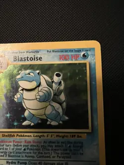 Pokemon TCG Blastoise Holo Card Base Set 2/102 - Image 4