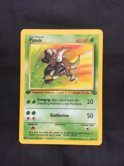 Pokemon Cards: 1st Edition Jungle Rare: Pinsir 25/64 - Image 1