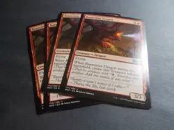 Rapacious Dragon x4 MTG Core Set 2020 Red Uncommon Creature NM/M - Image 1