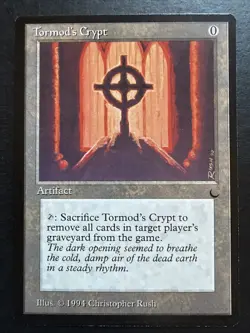 Magic the Gathering 1994 Tormod's Crypt Artifact the Dark - Image 1