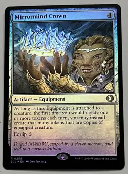 MTG Lorwyn Eclipsed Mirrormind Crown Artifact RARE FOIL #0258 - Image 1