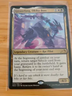 MTG Greasefang, Okiba Boss 220 Kamigawa: Neon Dynasty M/NM Free UK P&P - Image 1