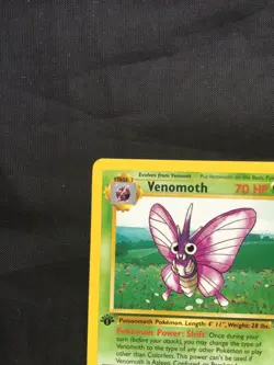 Pokemon Cards: 1st Edition Jungle Rare: Venomoth 29/64 - Image 2