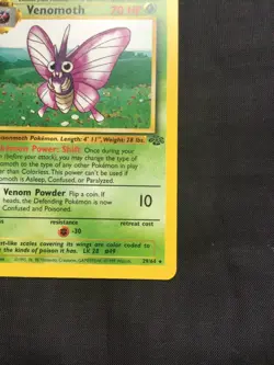 Pokemon Cards: 1st Edition Jungle Rare: Venomoth 29/64 - Image 4