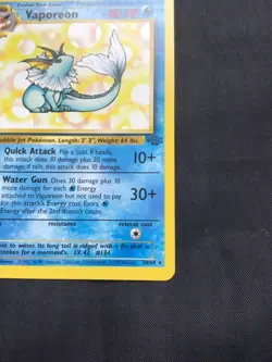 Pokemon Cards: 1st Edition Jungle Rare: Vaporeon 28/64 - Image 4