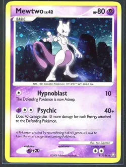 Pokemon Cards - Mewtwo Lv.42 11/146 - Legends Awakened - Near Mint - Image 1