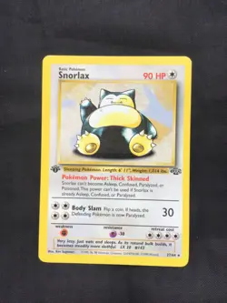 Pokemon Cards: 1st Edition Jungle Rare: Snorlax 27/64 - Image 1
