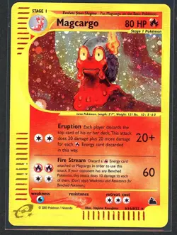 Pokemon Cards - Magcargo H16/H32 - Skyridge Holo - Near Mint - Image 1