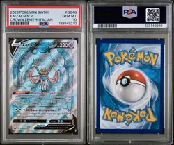 POKEMON PSA 10 ZACIAN V FULL ART GG48/GG70 ZENIT REGALE ITALIANO 2023 POP 2!🌍 - Image 3