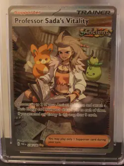 CGC 9.5 2023 Pokemon Professor Sada's Vitality 256/182 Paradox Rift SIR - Image 2
