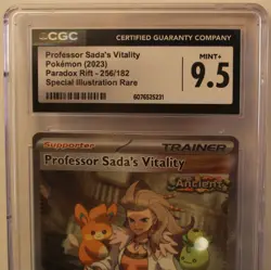 CGC 9.5 2023 Pokemon Professor Sada's Vitality 256/182 Paradox Rift SIR - Image 4